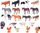 Set lodrash ferma Animals from the Farm ZA3105, 20 figura, për kalamaj