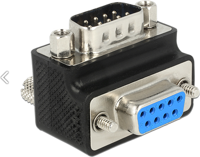 Përshtatës Delock DB-9 - DB-9 (65593), i zi