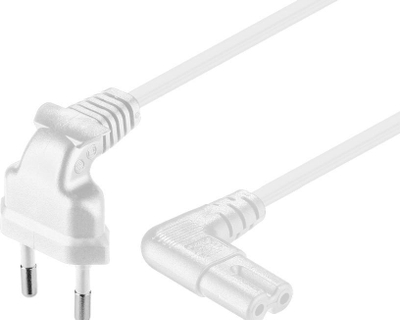 Кабел за струја Microconnect PE030750AAW, 5 m, CEE7/16 во C7, бел
