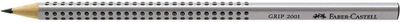 Laps Faber-Castell Grip 2001 HB, set me 12 copë, gri