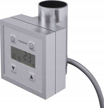 Termostat elektrik për radiator Terma KTX-3, ekran LCD, timer, argjendtë