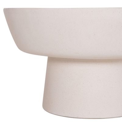 Tavolinë anësore HomeMarkt Pirson Round, fiber cement, diametër 60 cm, e bardhë