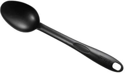 Пластична кујнска лажица Tefal Bienvenue 2743912, издржлива пластика, црна