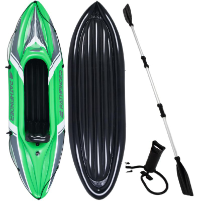 Kayak i frymë PATHFINDER Touring, për 1 person, PVC, jeshil