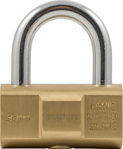 Надворешна брава Стенли 81122, 50mm, бронза, со клуч
