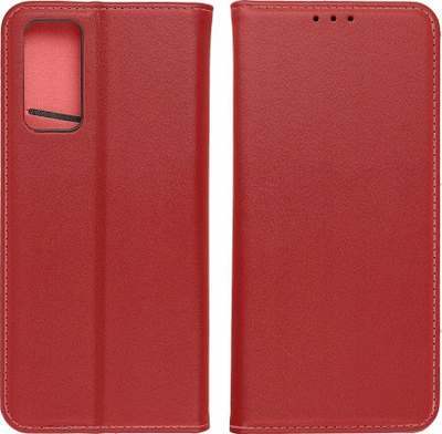 Këllëf telefoni Forcell Smart Pro për Samsung Galaxy A25 5G, lëkurë, me mbajtëse, burgundy