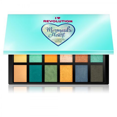Paletë hijesh për sy Revolution Mermaids Heart, 12 x 0.75 g