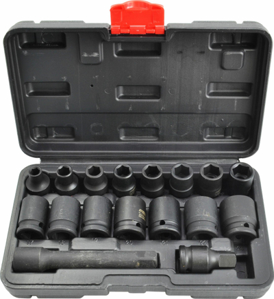 Set çelësa goditës Awtools 1/2", 15 pjesë, metalik