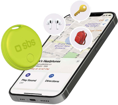 Lokalizues sendesh SBS Track My Circle, i lidhshëm me Apple Find My, me alarm zanor, jeshil