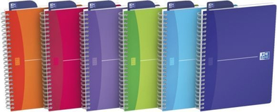 Блок за белешки Oxford Office Poly Wirebound, A5, 180 страници, 90gsm