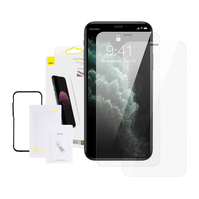 Xham mbrojtës Baseus Tempered Glass, 0.3mm, për iPhone XR 11, transparent