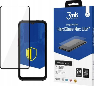 Stakllo e temperuar 3MK HardGlass Max Lite Strong për Samsung Galaxy XCover 7, mbrojtje e plotë ekrani, transparente