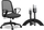Karrige zyre SENSE7 Office Chair, mekanizëm me pjerrje, krahë fiks, e zezë