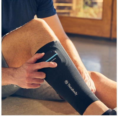 Mëngë kompresuese RecoveryPulse Calf Sleeve, madhësia XS, e zezë