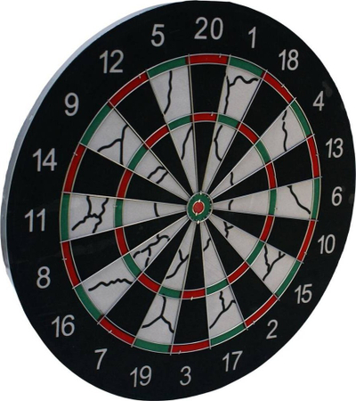 Target darti Enero 6877, me dy anë, diametër 45 cm, shumëngjyrësh
