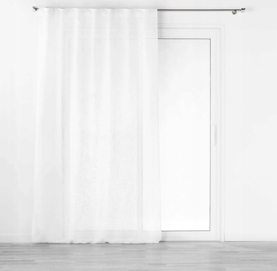 Perde dritareje Douceur d’Intérieur Haltona, efekt liri, 140x240cm, e bardhë