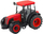 Traktor lodër Farm Agricultural Tractor me rimorkio, 50cm, jeshil e verdhë e kuqe