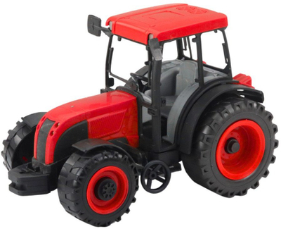 Traktor lodër Farm Agricultural Tractor me rimorkio, 50cm, jeshil e verdhë e kuqe