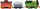 Set tren lodër Fisher Price Thomas & Friends Percy dhe Bruno, i motorizuar