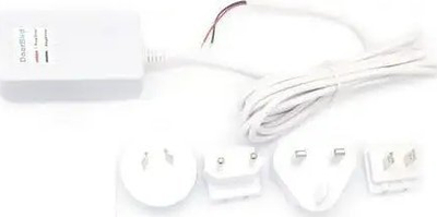 Adapter energjie DoorBird PSU DIN, 100 240V AC në 15V DC 1A, i zi