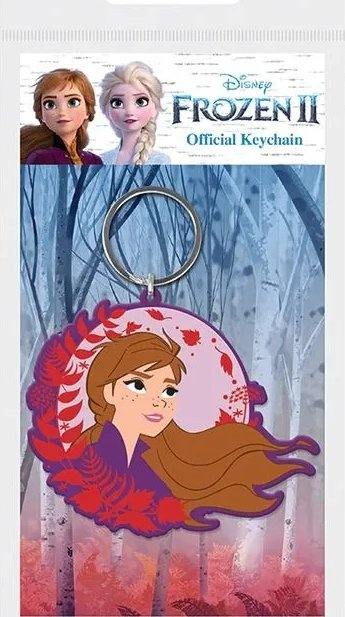 Varëse çelsash Disney Frozen II Anna, 2D, plastikë, vjollcë me shumë ngjyra