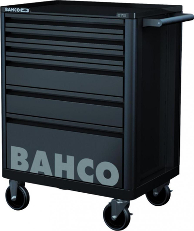 Set karrocë dhe vegla punëtorie Bahco (1472K6BKFF7SD), 6 sirtar, 214 velga, e zezë