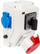 Set instalimi Elektro-Plast RS-Z, prizë industriale 32A 5P, 2x 2P+E, e kuqe
