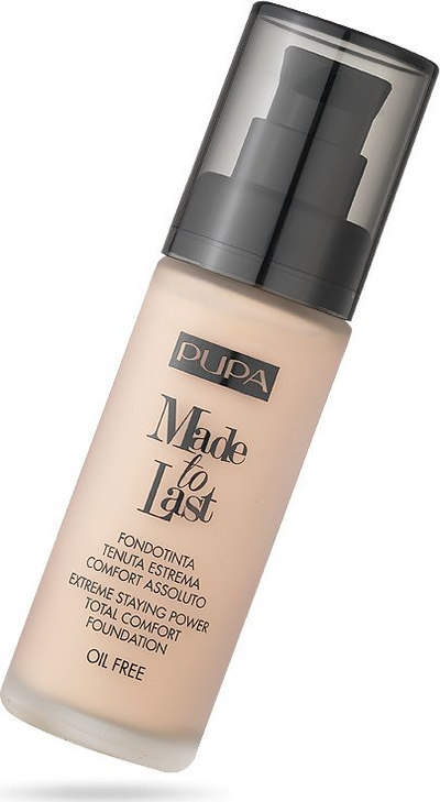 Fondatinë Pupa Made to Last, SPF 10, 30ml, ngjyra 010 Porcelain