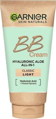 Kрем BB Garnier Hyaluronic Aloe All In 1, за сите типови кожа, SPF 10, Light 50 ml