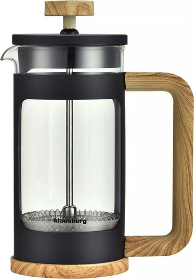 Përgatitës kafeje French Press Klausberg, 350ml, xham borosilikat, dorezë imitacion druri