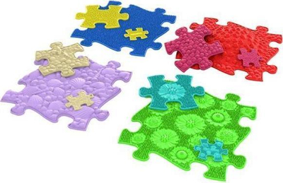 Puzzle me prekje për kalamoj, set shumëngjyrësh, për zhvillim sensomotor, me lloj-lloj teksturash