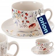 Set filxhan me pjatë Orion Poppy, 280ml, porcelan, shumëngjyrësh