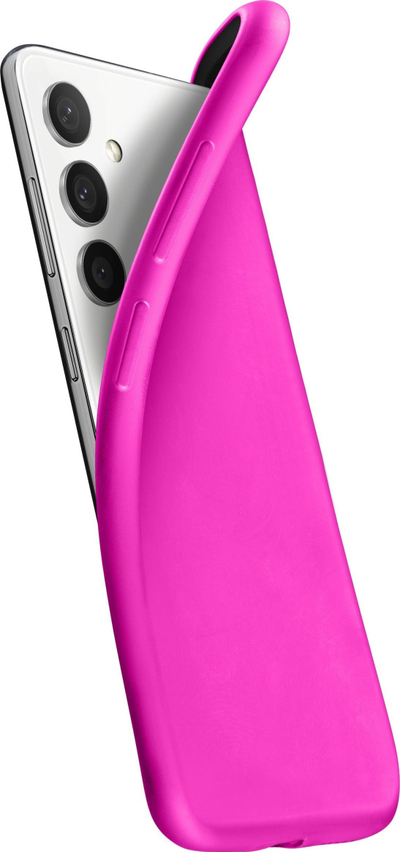Kllëf telefoni Cellularline Chroma për Galaxy A35 5G, silikoni, kundër rrëshqitjes, rozë