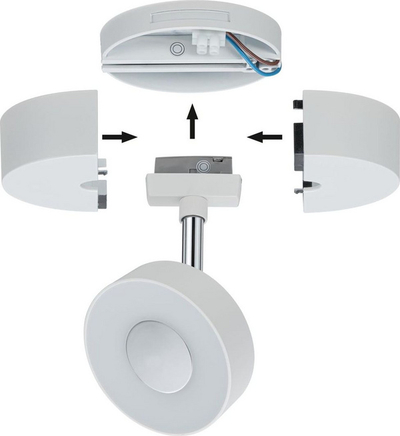 Bazë e vetme Paulmann URail, max 50W, 230V, e bardhë