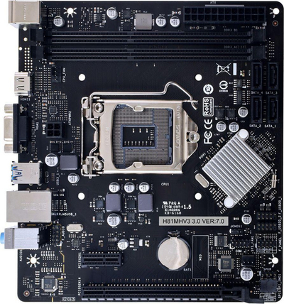 Матична плоча Biostar H81MHV3 3.0, LGA1150, DDR3, црна