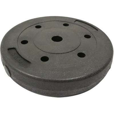 Disk peshe EB Fit beton, 5 kg, vrimë 28 mm, i zi