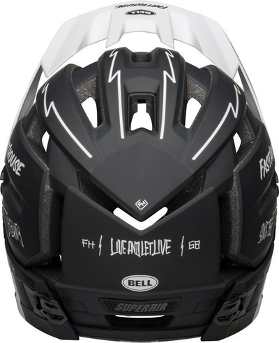 Helmetë çiklizmi Full Face Bell Super Air R Mips Spherical, MTB, e bardhë infrakuqe mat me shkëlqim