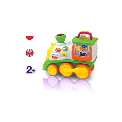 Lodër tren Dumel My First Train Animals, interaktive, me tinguj, shumëngjyrësh