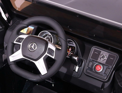 Makine elektrike për kalamaj Mercedes AMG G65, 12V, me drita LED, e bardhë