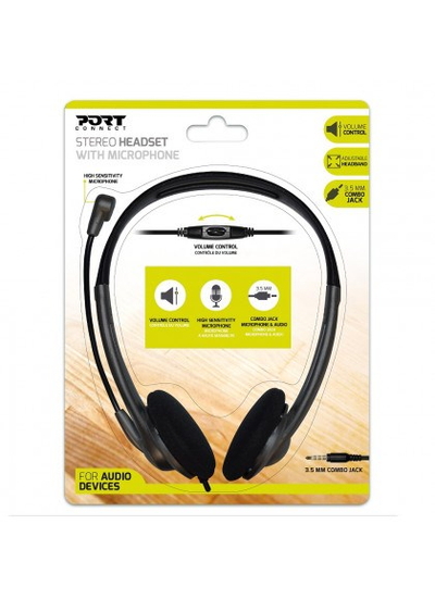 Kufje PORT Designs Stereo, të zeza