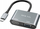 Adapter docking Bounn, USB C në HDMI 4K 30Hz edhe VGA, ngjyrë argjendtë