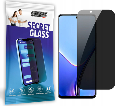 Mbrojtës ekrani GrizzGlass Matte SecretGlass për Realme V50s, xham me privatësi, matte transparent