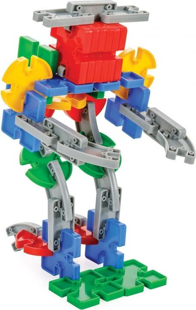 Lodër me kuba ndërtimi Woopie Construction Blocks, 512 copa, në kuti plastike, shumëngjyrëshe