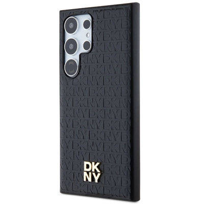 Mbulesë telefoni DKNY Magsafe, për Samsung Galaxy S24 Ultra, lëkurë PU, e zezë