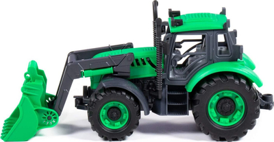 Lodër traktor Polesie Progress 91796, me lopatë ngarkuese, për kalamaj 3+, i gjelbër
