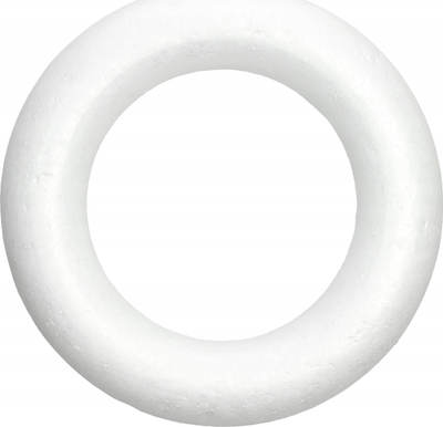 Unazë stiropori Brewis Flat, 25 cm, set me 6 copë, e bardhë