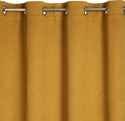 Perde blackout Eurofirany Drape 386922, 140x250cm, me unaza, ngjyrë mustardë