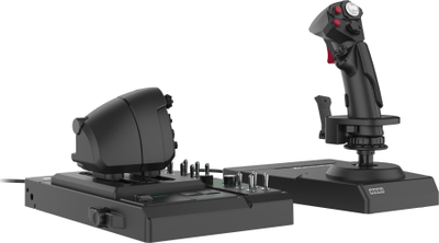Џојстик Hori HOTAS Flight Control System, со throttle и држач, за PC, црн