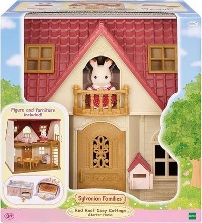 Set lojrash Epoch Sylvanian Families Shpi Dy-Katshe 5567, me mobilje, me figurë, shumëngjyrësh