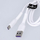 Kabllo USB Lightning Maxlife MXUC-04, 1m, 3A, e bardhë